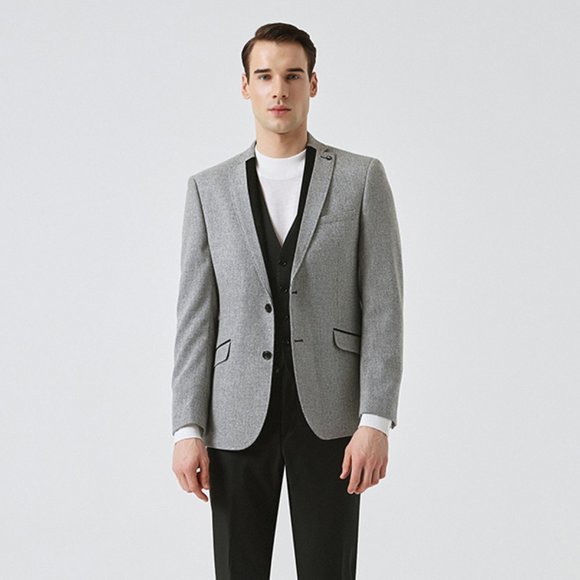 TWEEN Grey 3 Pcs Suit (Slim Fit) - Picture 1 of 5